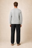 lines regular fit kışlık sweatshirt gri