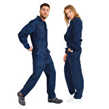 Şensel, Yazlık Kot Tulum, Lacivert -55E1445- İş Elbisesi, UNISEX