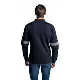 Şensel, Reflektörlü Sweatshirt, Lacivert, Polo Yaka -107E5645-