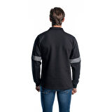 Şensel, Reflektörlü Sweatshirt, Siyah, Polo Yaka -107E5650-