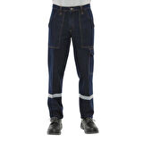 Şensel, Reflektörlü Kışlık Kot İş Pantolonu, Lacivert -82E445-