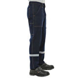 Şensel, Reflektörlü Kışlık Kot İş Pantolonu, Lacivert -82E445-