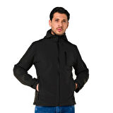 Şensel, Softshell Mont, Siyah -91E2550- Su İtici,Rüzgar Geçirmez