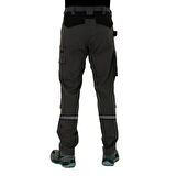 Şensel, Reflektörlü Teknik İş Pantolonu, Gri-Siyah 54E6282