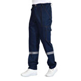 Şensel, Reflektörlü Yazlık Kot İş Pantolonu, Lacivert, -82E645-