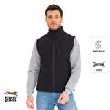 Şensel, Softshell Yelek, Lacivert 118E2245 Rüzgar Geçirmez