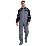 Şensel, Reflektörlü İş Tulumu-Eko.- Gri-Siyah -55E2382-