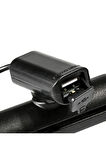 Motowolf Usb Şarj Soketli Gidon Bağlantılı Telefon Tutucu