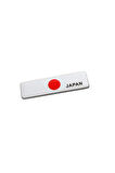 Japonya Bayrağı Tasarımlı Alüminyum Sticker Etiket Uzun
