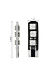 T10 Canbus Smd 5050 6 Ledli Evrensel Sarı Led Tekli