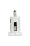 Usams Çift Usb Çakmaklık Şarj Adaptörü Beyaz