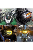 Bmw R 1200 Gs Ön Far Koruma Kapağı Izgara Tipi Kırmızı Uyumlu