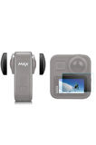 Gopro Max 360 Action Uyumlu Temperli Cam Ekran Koruyucu Ve Lens Koruma Kapağı Seti