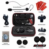 Knmaster KN6100 Bluetooth Motosiklet Kaskı Kulaklık Seti