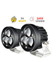 Triplebird 34W Çift Renkli Motosiklet Led Sis Farı