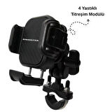  KNMASTER TT-870 Titreşim ve Hırsızlık Önleyici Motosiklet Telefon Tutucu