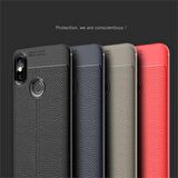 Microsonic Xiaomi Mi 8 Kılıf Deri Dokulu Silikon Kırmızı