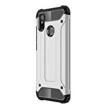 Microsonic Xiaomi Mi 8 Kılıf Rugged Armor Gümüş