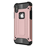 Microsonic Apple iPhone XS (5.8'') Kılıf Rugged Armor Rose Gold