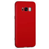 Microsonic Samsung Galaxy S8 Plus Kılıf Double Dip 360 Protective Kırmızı