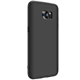 Microsonic Samsung Galaxy S7 Edge Kılıf Double Dip 360 Protective Siyah