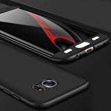 Microsonic Samsung Galaxy S7 Edge Kılıf Double Dip 360 Protective Siyah