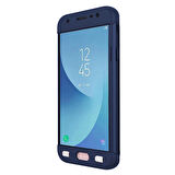 Microsonic Samsung Galaxy J7 Pro Kılıf Double Dip 360 Protective Lacivert
