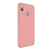 Microsonic Huawei P20 Lite Kılıf Double Dip 360 Protective Rose Gold