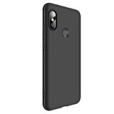 Microsonic Xiaomi Mi A2 Lite Kılıf Double Dip 360 Protective Siyah