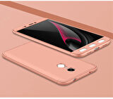 Microsonic Xiaomi Redmi Note 4X Kılıf Double Dip 360 Protective Rose Gold