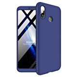 Microsonic Xiaomi Redmi Note 5 Pro Kılıf Double Dip 360 Protective Lacivert