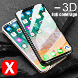 Microsonic Apple Uyumlu iPhone XR (6.1'') Tam Kaplayan Temperli Cam Ekran koruyucu Siyah
