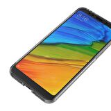 Microsonic Xiaomi Redmi 5 Plus Kılıf 6 tarafı tam full koruma 360 Clear Soft Şeffaf