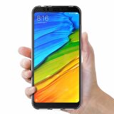 Microsonic Xiaomi Redmi 5 Plus Kılıf 6 tarafı tam full koruma 360 Clear Soft Şeffaf