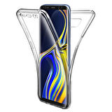 Microsonic Samsung Galaxy Note 9 Kılıf 6 tarafı tam full koruma 360 Clear Soft Şeffaf