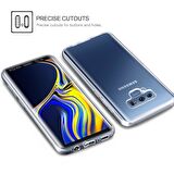 Microsonic Samsung Galaxy Note 9 Kılıf 6 tarafı tam full koruma 360 Clear Soft Şeffaf