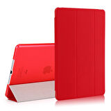 Microsonic Apple iPad 9.7 2018 (A1893-A1954) Smart Case ve arka Kılıf Kırmızı