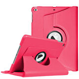 Microsonic Apple iPad 9.7 2018 (A1893-A1954) Kılıf 360 Dönerli Stand Deri Pembe