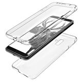 Microsonic Samsung Galaxy J6 Plus Kılıf 6 tarafı tam full koruma 360 Clear Soft Şeffaf