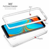 Microsonic Samsung Galaxy A9 2018 Kılıf 6 tarafı tam full koruma 360 Clear Soft Şeffaf