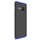 Microsonic Samsung Galaxy S10e Kılıf Double Dip 360 Protective Siyah Mavi