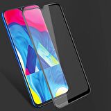Microsonic Samsung Galaxy M10 Tam Kaplayan Temperli Cam Ekran koruyucu Siyah