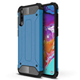 Microsonic Samsung Galaxy A70 Kılıf Rugged Armor Mavi