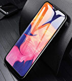 Microsonic Samsung Galaxy A10 Tam Kaplayan Temperli Cam Ekran koruyucu Siyah