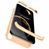 Microsonic Xiaomi Redmi Note 7 Pro Kılıf Double Dip 360 Protective Gold