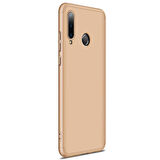 Microsonic Huawei P30 Lite Kılıf Double Dip 360 Protective Gold