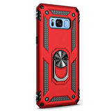 Microsonic Samsung Galaxy S8 Plus Kılıf Military Ring Holder Kırmızı