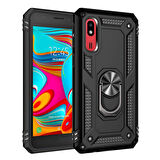 Microsonic Samsung Galaxy A2 Core Kılıf Military Ring Holder Siyah