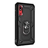 Microsonic Samsung Galaxy A2 Core Kılıf Military Ring Holder Siyah
