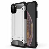 Microsonic Apple iPhone 11 Pro (5.8'') Kılıf Rugged Armor Gümüş